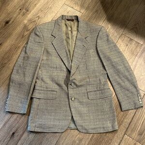 CORBIN tan houndstooth sport coat, size 40 R